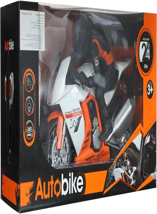 TONICTOYS لعبة دراجة نارية عالية السرعة تعمل بجهاز تحكم عن بعد من TONICTOYS - دراجة حركات بهلوانية قابلة لإعادة الشحن مع أضواء LED ووضع الانجراف للأطفال والكبار (متعددة الألوان) - Image 5